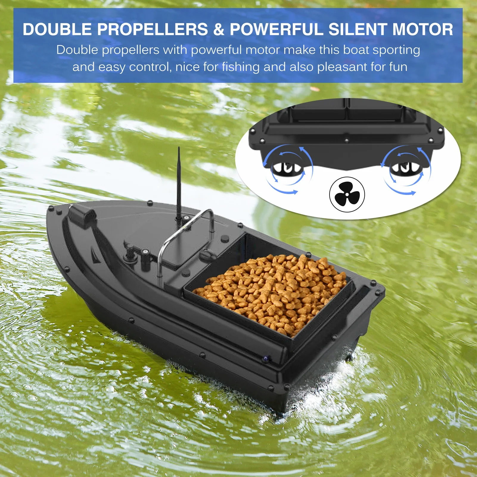 Barco de Isca D16E GPS 12000mA - Fishing Gps avaliação e preço