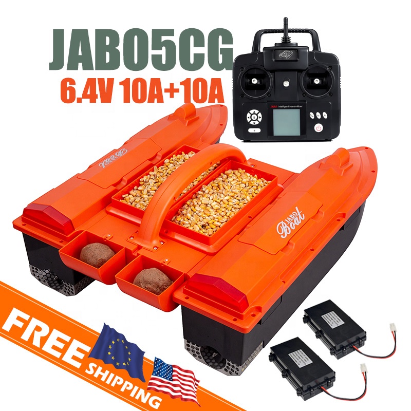 Barco de Isca JABO5CG Laranja  - Fish Finder Gps avaliação e preço