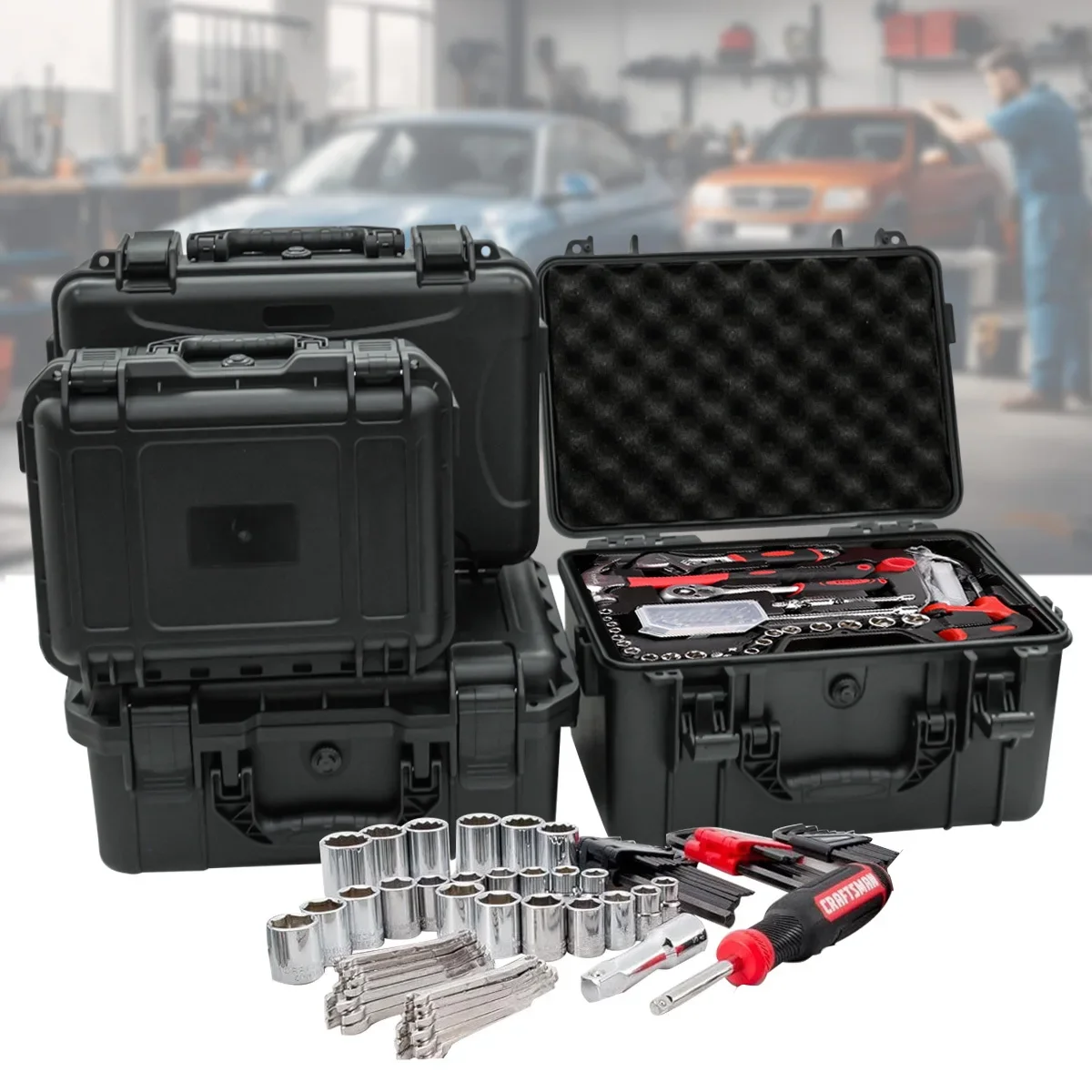 1 caixa de ferramentas portáti - Fish Finder Case avaliação e preço
